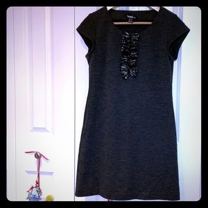 Grey wool dress